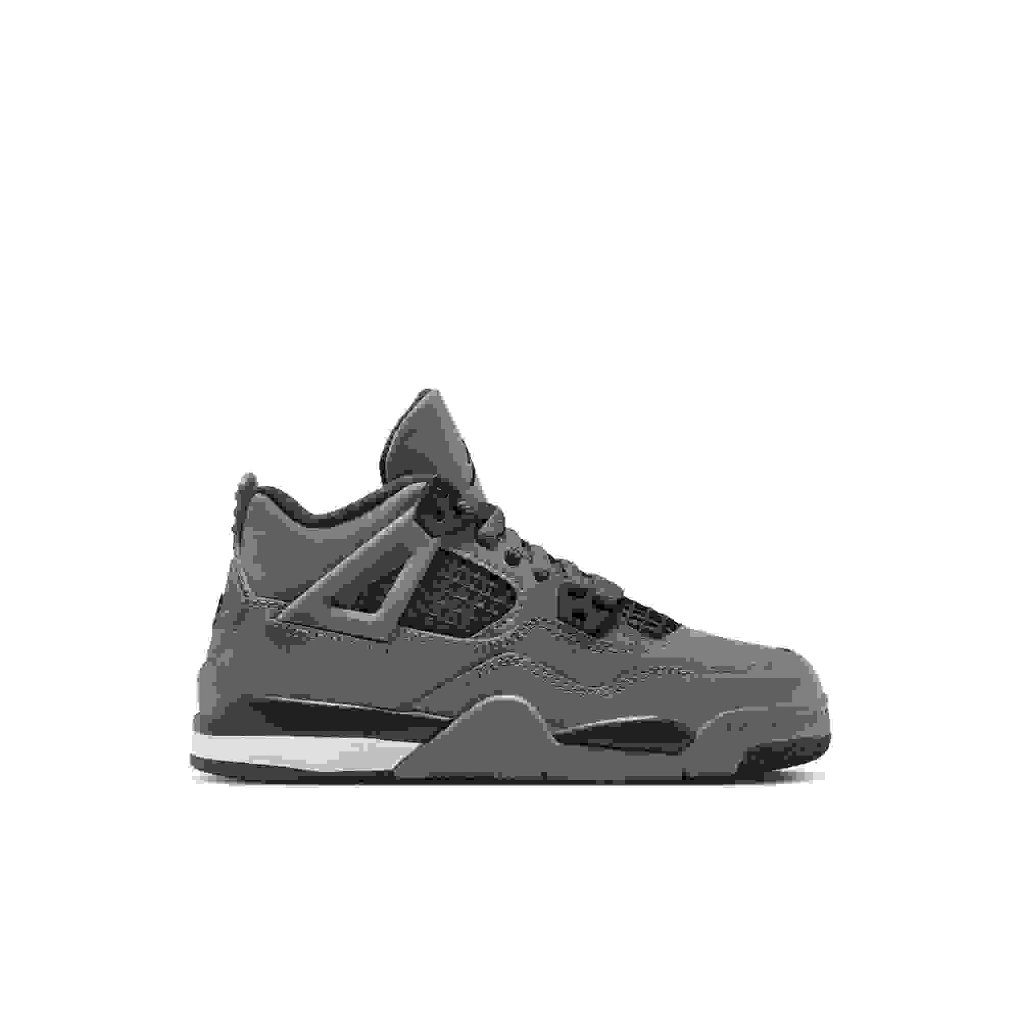Jordan 4 Retro Preschool Kids' "Cave Stone and Black" Shoe